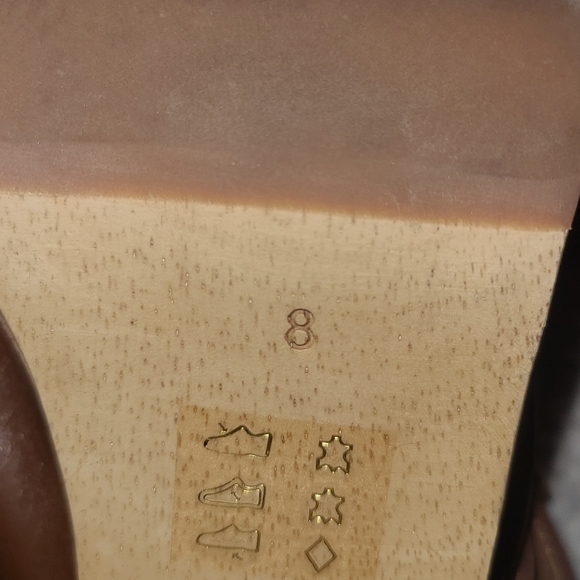 Madewell Kiltie Mules Brown Fringe Boho 70s style Leather Clog heels size 8 - Picture 4 of 9